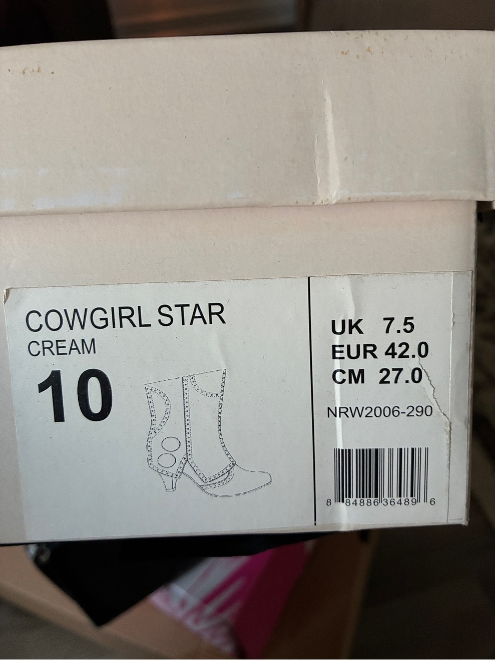 Not Rated Women's Light Beige Button Accent Ankle Boots - Picture 5 of 5